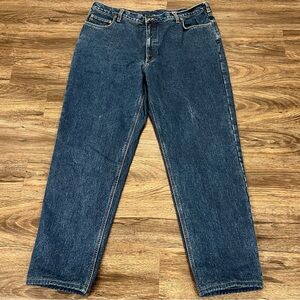 Lands' End Men’s Square Rigger‎ Flannel Lined Size 42 Regular Jeans